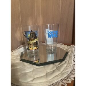 Set of 2‎ DOCTOR WHO Collectible Glasses BBC 1996